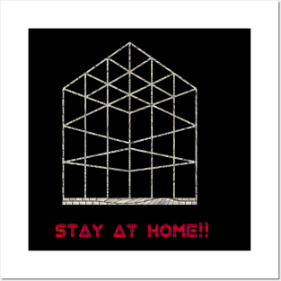 STAY AT HOME Posters and Art